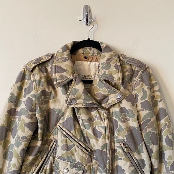 Denim Supply Ralph Lauren-Camo Puff Moto Jacket - Picture 5 of 10
